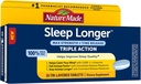 Nature Made Sleep Longer, Melatonin 10mg Time Release Tablets Tri- Layer, Βοηθά στη βελτίωση της ποιότητας του ύπνου, Πέφτει στον ύπνο Πιο γρήγορα, Μείνετε στον ύπνο L- Theanine και GABA να βοηθήσει να ηρεμήσει το μυαλό σας, 35 δισκία