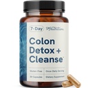 7 Day Colon Cleanse & Detox | Supports Bloating Relief & Occasional Constipation | Fast Acting 7 Day Detox Cleanse for Women and Men with Probiyotiks for Gut Health & Regularity | Gluten-Free | 30Ct.