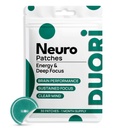 Neuro Patch - Focus & Brain Support - Natural Caffeine + L-Theanine + Rhodiola + Black Pepper Extract - Sugar Free Nootropic Cognitive Brain Focus Patch - 30 Pieces (1 Pack (30 Patches))