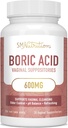 Boric Acid Suppositories for Women | 600 mg | pH Dengesi, Vaginal Odor & Itching | Feminine Intimate Health Supplement with Boric Acid & Aloe Vera | Unscented & Free of Yapay Dyes | 30 Count