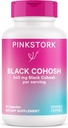 Pink Stork Black Cohosh Kadınlar için Yazmenopause için 540 mg Pure Black Cohosh, Menopause Support- 30 Capsules