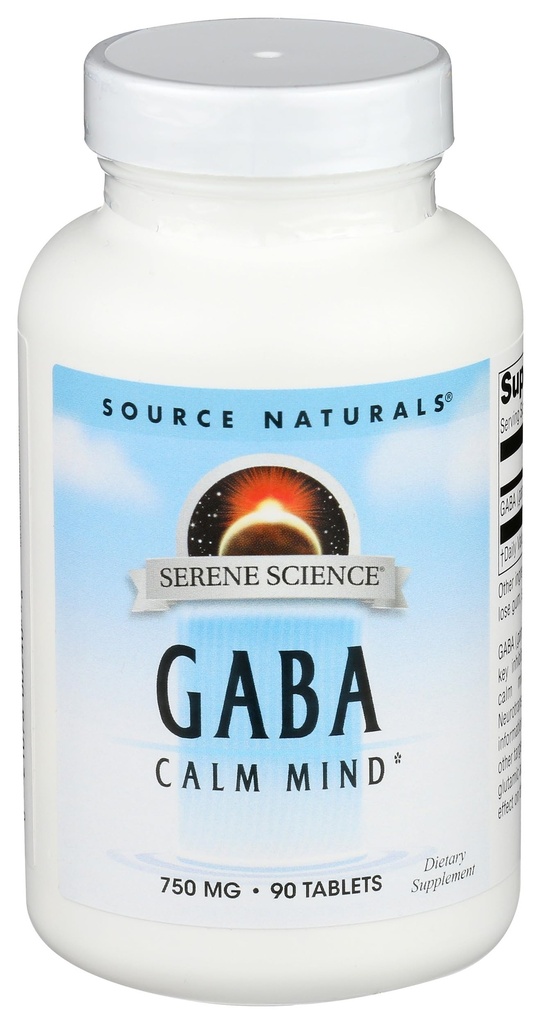 Source Naturals Serene Science GABA, for a Calm Mind* - 750mg, 90 Tablets