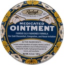 Rawleigh Medicalated Aintment: 4.5 oz Blue Tin, Ενήλικες & Παιδιά: Topical Chest Rub για το κρύο, Nasνική συμφόρηση, μικρούς πόνους και πόνους, με Camphor, Menthol & Ευκάλυπτος, Μη-Grasy Formula - Συσκευασία του 1