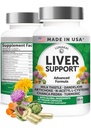 Lunakai USA Made Liver Cleanse Detox & Repair - 10-in-1 with Milk Thistle & NAC – Liver Support Supplement Capsules for Men & Women, Daily Health, Non-GMO, 60ct