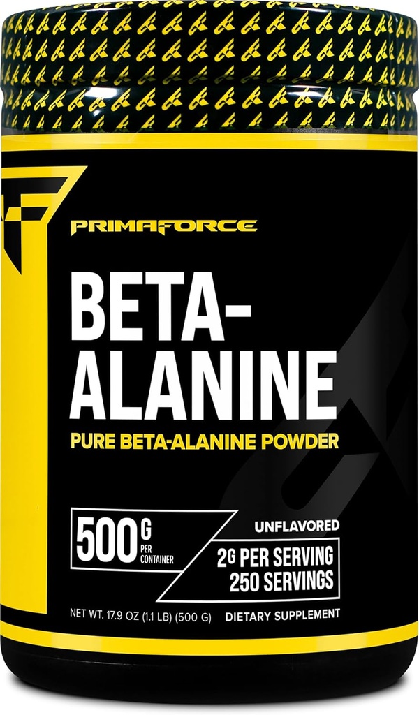 Primaforce Beta Alanine Toz 500 Grams (1.1lbs) Unflavored - Pre Workout and Post Workout Supplement Supplement