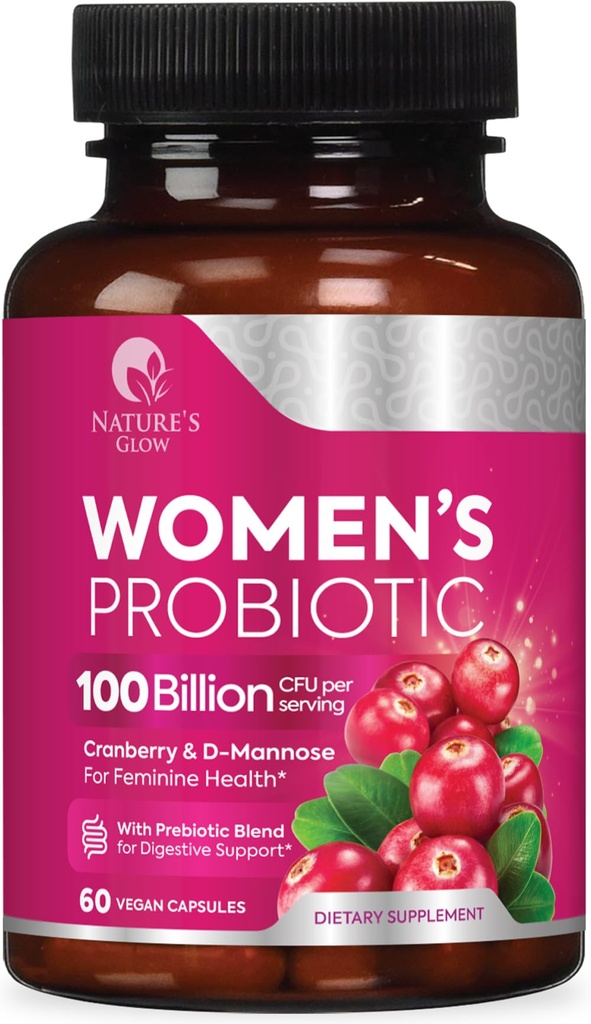 Probiotics For Women 100 Billion CFU Per Serving - Women's Probiotic For Digestive Health 16 Unique Strains - Daily Vaginal PH Balance & Feminine Health Support, Womens Probiotic - 60 Capsules