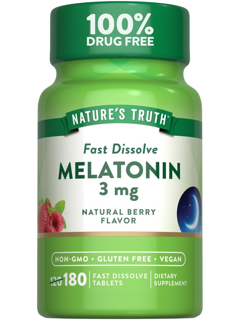 Nature's Truth Melatonin 3mg Fast Dissolve Tablets 