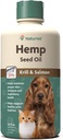 NaturVet Hemp Seed Oil Krill ve Salmon, 32 oz. Sıvı, ABD'de Yapılan