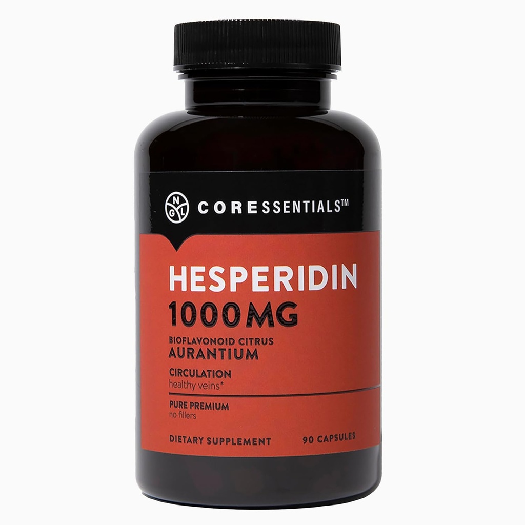 Hesperidin 1000 mg - 100% Saf Malzemeler Kan Circulation, Leg Veins Health, Length Garanti 90 Capsules