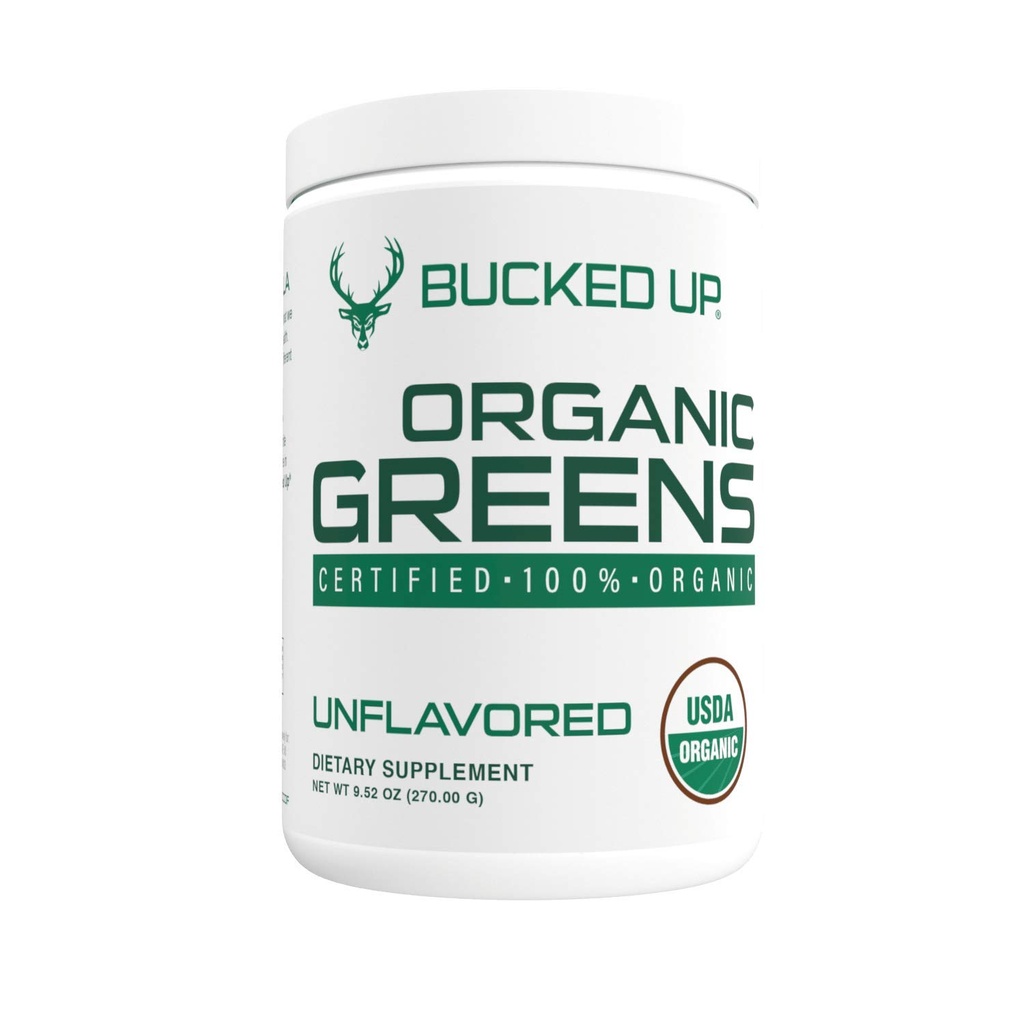 Greens Superfood Toz Unflavored | 8 En Temel Karma Yeşiller | Onaylanmış 100% Organik | Chlorella, Spinach, Kale, Spirulina, Alfalfa, Broccoli, Buğday Grass, & Barley Grass | 30 SERV | 9.52 OZ