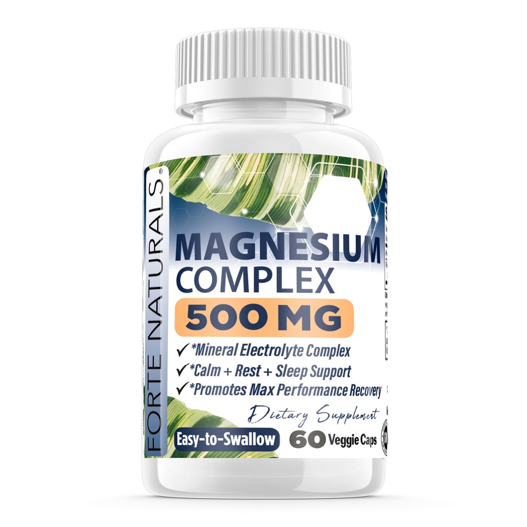 Magnesium Citrate 500mg 60 Powder Veggie Capsules Easily Absorbed 500mg PER SERVING GLP-1 Users NO NAUSEA Natural Colon Cleanse & Detox Constipation Relief for Men & Women 60 DAY SUPPLY