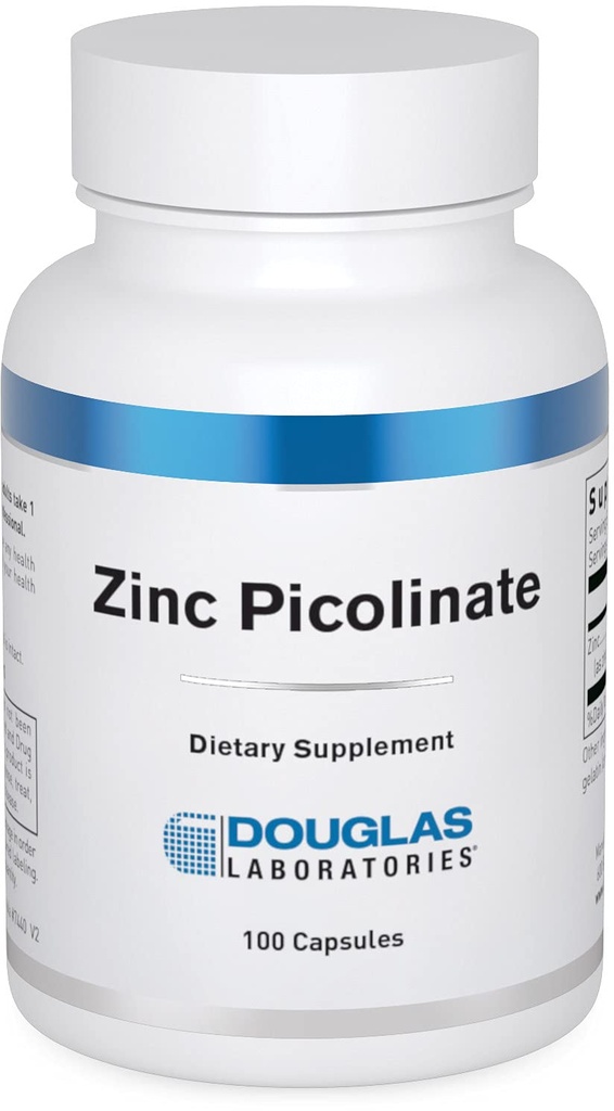Douglas Laboratories çinko Picolinate - 50 mg çinko - Immune System, Antioksis & Skin - Trace Mineral Supplement - 100 Capsules