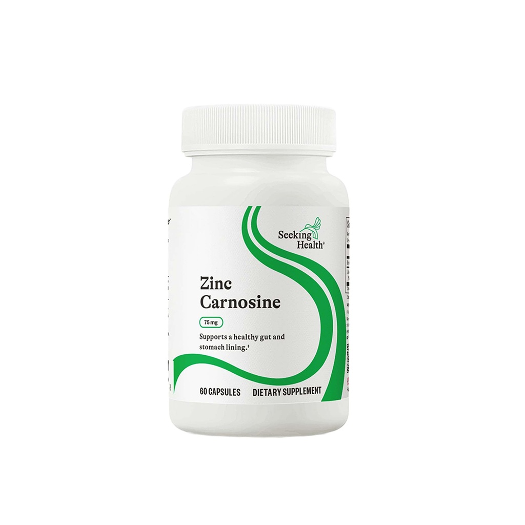 Seeking Health Zinc Carnosine - Digestive Health & Immune System Support Supplement - Zinc L-Carnosine Capsules for Antioxidant Support - 60 Capsules
