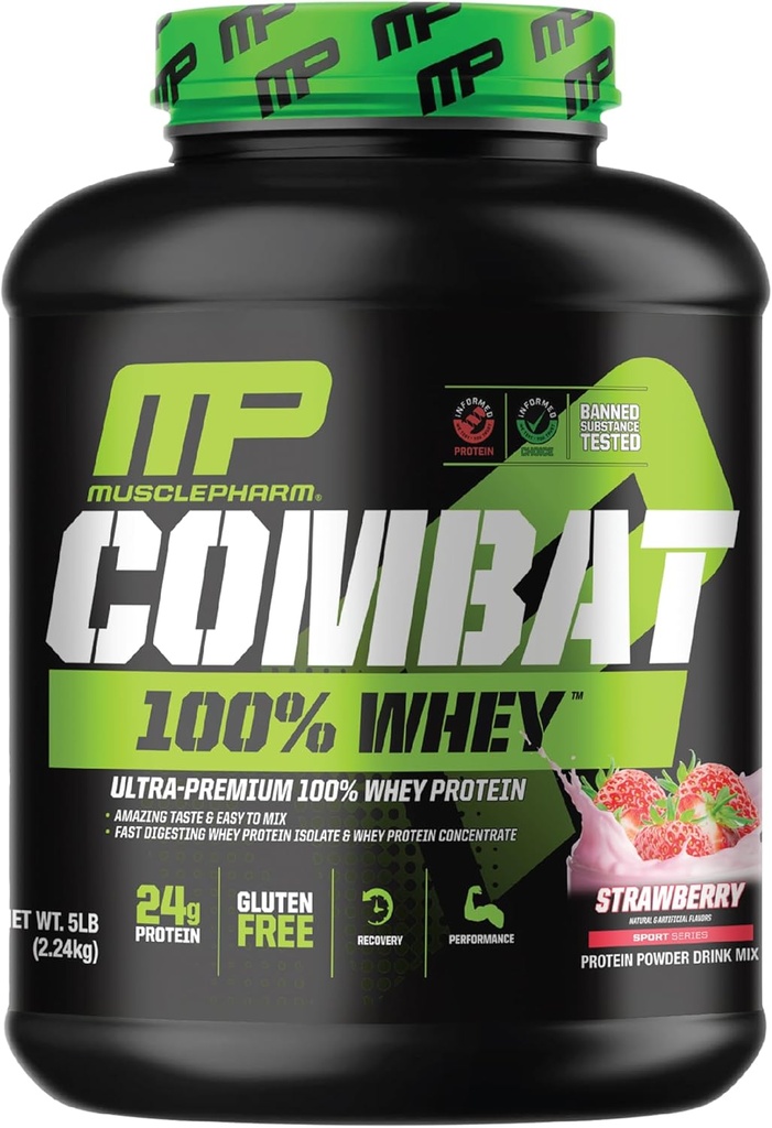 KasPharm 100% Whey Protein Toz, Strawberry Cream Flavor, Hızlı Kurtarma ve Kas Whey proteini ile Kazanıyor, Kadınlar ve Erkekler için Yüksek Protein Tozu, Gluten Free, 5 lb, 70 Hizmetler