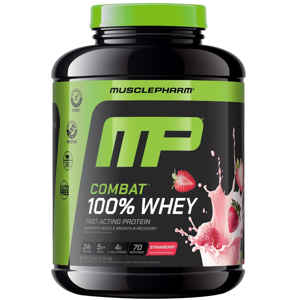 KasPharm 100% Whey Protein Toz, Strawberry Cream Flavor, Hızlı Kurtarma ve Kas Whey proteini ile Kazanıyor, Kadınlar ve Erkekler için Yüksek Protein Tozu, Gluten Free, 5 lb, 70 Hizmetler