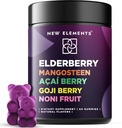 Antioksi SuperStars – Elderberry Gummies with Mangosteen | Acai Berry | Goji Berry | Noni Fruit | Black Sambucus Elderberry Gummies For Kids and Yetişkinler | Immune Support | Vegan | Non-GMOMO