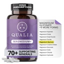 Qualia Magnezyum+ | Doktor-Former. Premium Formula | High Bioavailability | 10 Forms of Magnezyum & 70+ Minerals | Rahatsız Mood, restful Sleep, & Egzersiz Recovery