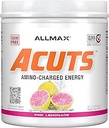 ALLMAX Beslenme AMINOCUTS (ACUTS), Amino-Charged Energy Drink with Taurin, L-Carnitine, Green Coffee Bean Extract, Pink Lemonade, 30 Hizmet