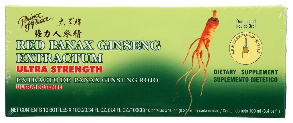 Barış Prensi Red Panax Reality Extractum Ultra Strength - 3.4 oz - 10 Şişe