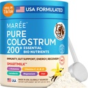 MAREE Colostrum Supplement - Bovine Colostrum Toz for Women & Men for Gut Health - Grass Fed Colustrum Immune Support Supplement Gut Health for Women with L Glutamine - Calostro Bovino Para Yetişkinos
