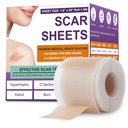Silicone Scar Sheets,Silicone Scar Tape,Silicone Scar Removal Strips for Surgical,C-Section,Tummy Tuck,Keloid Scars (1.6"X 59" Roll-1.5M) Keloid Bump Removal