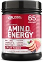 Optimum Nutrition Amino Energy - Pre Workout with Green Tea, BCAA, Amino Acids, Keto Friendly, Green Coffee Extract, Energy Powder - Fruit Fusion, 65 Servings (Packaging May Vary)