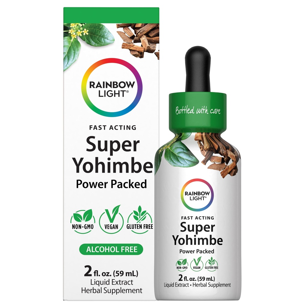 Rainbow Light Yohimbe Extract Supplement for Men and Women | 2 Fl Oz | Fast Acting, Power Packed Formula | Alcohol Free | Non-GMO and Gluten Free