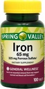 Spring Valley - Iron 65 mg, 100 Tablet