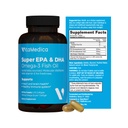 Yüksek kaliteli, Super EPA/DHA Fish Oil 750 mg of Essential Omega-3 Fatty Acids | EPA & DHA | Kalp Sağlığı, Beyin Sağlığı, Immune System Health,