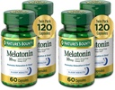 Nature's Bounty Melatonin, Promotes Relaxation and Sleep Health, 10mg, Capsules, 60 Ct (Pack of 4)