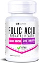 Healthfare Folic Acid 1000mcg | 300 Veg Tabletler | Vitamin B9 | Gluten-Free | Non-GMO | Made in USA