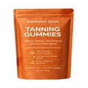 Tanning Gummies, Astaxanthin & Beta-Carotene Formula, Supports Natural Glow and Skin Radiance, for Daily Beauty Routine and Travel Prep, Bronzing, Non-GMO, Vegan & Sugar Free, 60 Count