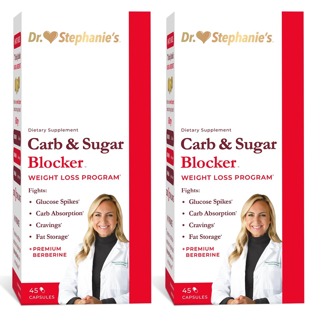Dr. Stephanie's Mealtime Carb & Sugar Blocker - Μειώστε τα διυλιζόμενα υδατάνθρακες & σάκχαρα, χωρίς διεγερτικό (2 Pack)