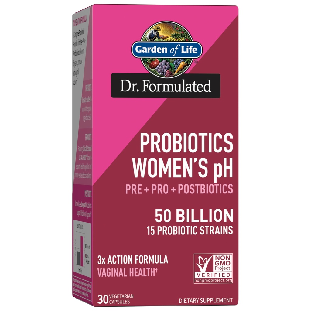Life Dr Formulaed Womens PH Probiyotiks 50 Milyar CFU, Pre + Pro + Postbiyotikler - Digestive, Immune ve Vaginal Support, Potato, Acacia, Postbiyotik Metabolites, 30 Day Supply