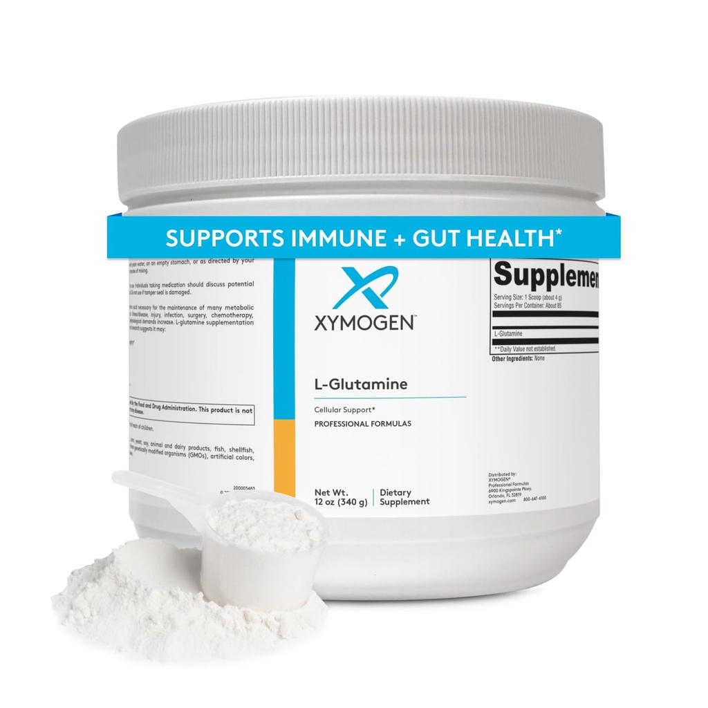 XYMOGEN L-Glutamine Toz Supplement - Hücreleri, Immune System + Gut Health - Supports Muscle Mass Retention, 4000 mg L-Glutamine Per Service (12 oz / 85 Hizmet)