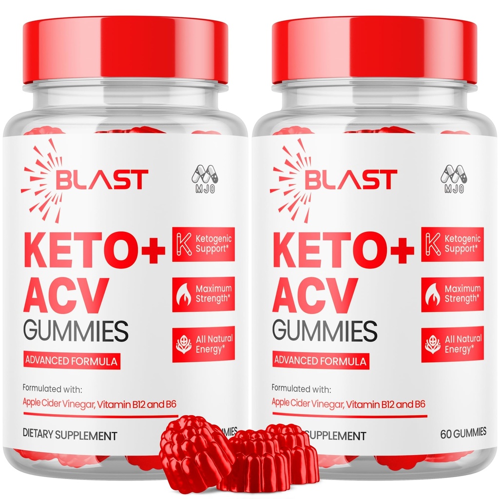 (2 Pack) Blast Keto ACV Gummies, Blast ACV Keto Gummys Advanced 1000MG Chewable Vitamin Supplement - Όλα τα φυσικά ACV Formula για την ενέργεια και την καταλληλότητα Max Strength Formula με βιταμίνη B12 (120 Gummies)