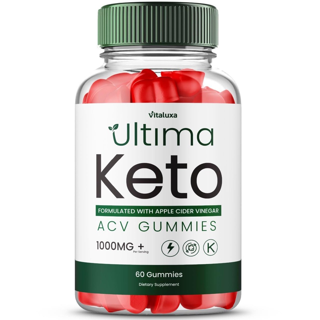 Ultima Keto ACV Gummies - Ultimate Keto Plus ACV μηλίτη μήλου 525 MG ανά ούλα, Ultimaketo+ACV Συμπλήρωμα Όλα τα φυσικά συστατικά Premium Advanced Formula (60 Gummies)