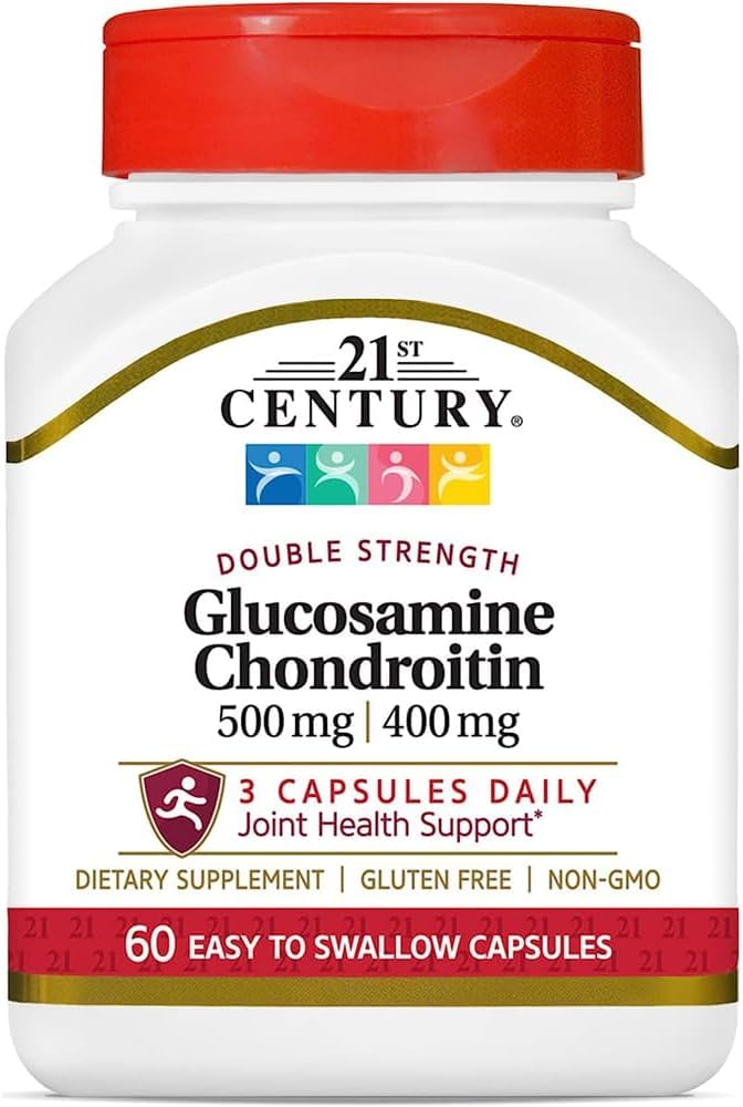 21st Century Glucosamine 500Mg & Chondroitin 400Mg Capsules 60 Ct (3 Pack)