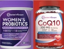 Doctor's Recipes CoQ10 200mg 240 Softgels & Women's Probiotics 100B 30 Vegan Capsules, Heart & Vascular Health, Vaginal & Urinary Tract, Digestive Health