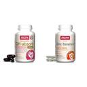 Jarrow Formulas QH-Absorb 200 mg-High Absorption Co-Q10-Active Antioxidant Form 60 Servings & Zinc Balance 15 mg-100 Servings -Includes Copper-Essential Mineral for Immune System Support