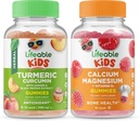 Lifeable Turmeric Curcumin Kids +uba Magnezyum Kids, Gummies Sche - Great Tasting, Vitamin Supplement, Gluten Free, GMO Free, Chewable Gummy