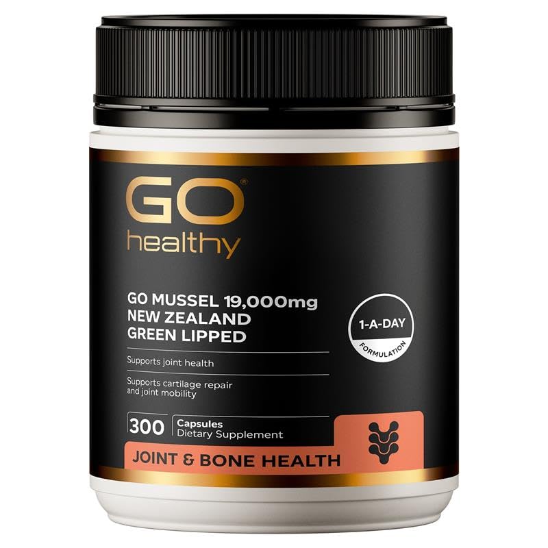 Go New Zealand Green Lipped Mussel 19,000mg, 300 Veggie Capsules
