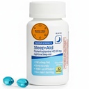 Maximum Strength Nighttime Sleep-Aid Softgels 50 mg Diphenhydramine HCl 32 Count (32Day Supply) Non-Habit Forming Sleep Support, Helps You Fall Asleep Fast + Better Idea Sticker with Full Guide Access