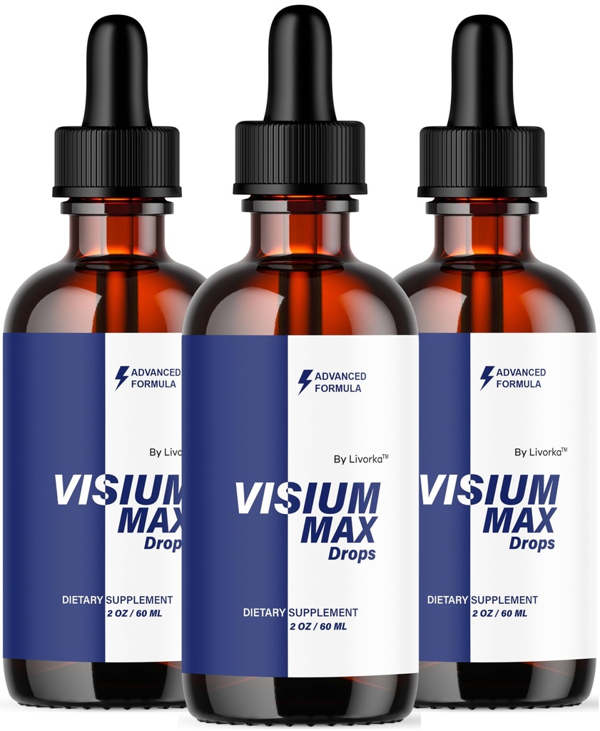 (3 Pack) Visium Max Drops - Visium Max Drops Health Support Supplement, All Natural Premium Advanced Liquid Formula Drop for Overall Wellness and Support Health, 3 Bottles for 3 Months