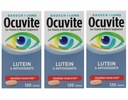 Bausch + Lomb Ocuvite Vitamin & Mineral Supplement Tablets with Lutein, 120 Count Bottle (Pack of 3)