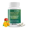 AREDS 2 Plus Eye Vitamin Supplement,Lutein and Zeaxanthin Supplements with DHA for Seniors Macular,Supports Visual Clarity,Focus & Eye Fatigue Relief,Non-GMO,Third-Party Tested(Made & Tested in USA)