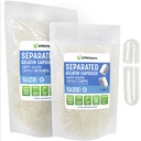 XPRS Nutra Gelatin Μέγεθος 0 Χωριστές κάψουλες - 1000 μετρητές κενές κάψουλες χωρίζονται σε σακούλες - μέγεθος 0 Ζελατίνη σαφές καπάκια τζελ για το συμπλήρωμα DIY πλήρωσης