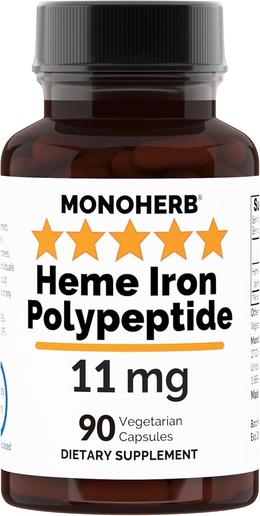 Iron Heme Polypeptide 11 mg - 90 κάψουλες χορτοφαγικών - Iron Supplement Complex