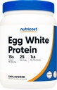 Nutricost Egg White Protein Toz 1lb (Unflavored) - Non-GMO, Gluten Free