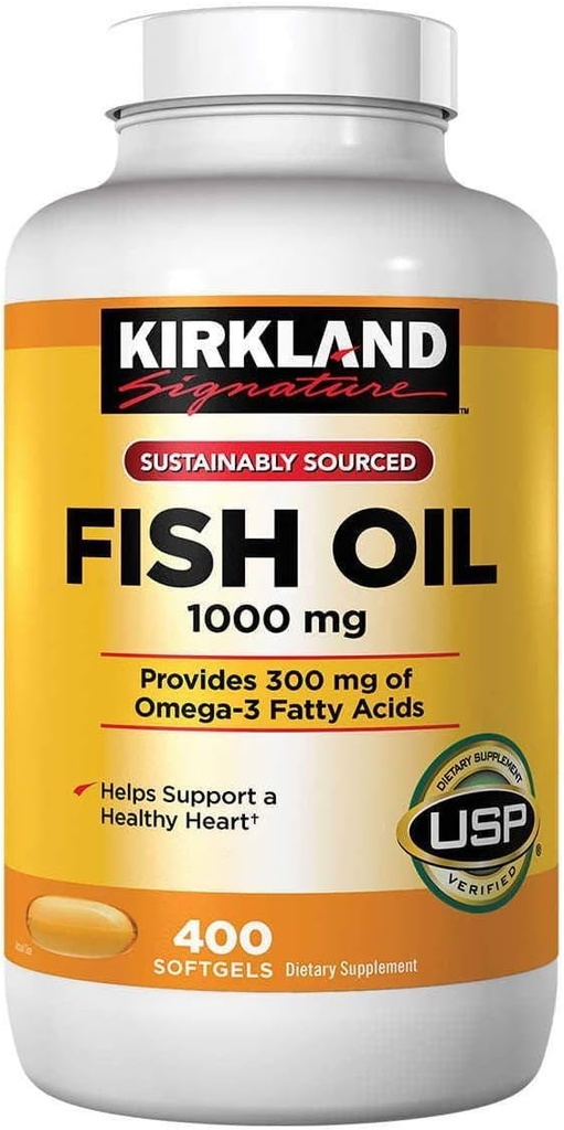 Omega-3 Fish Oil Temp 1000 Mg., 400 Softgels